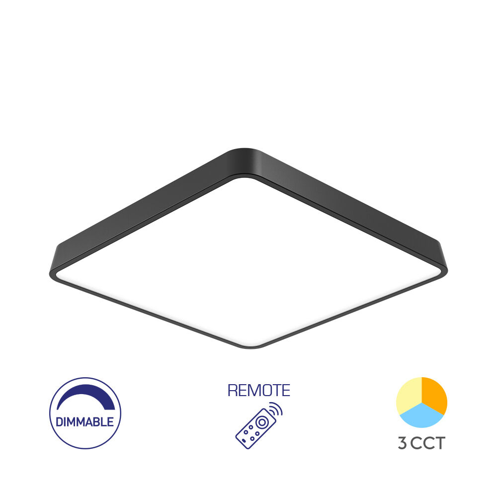 BRY-BLADE-SS-SQR-BLC-45W-RMT-CEILING LIGHT - 1
