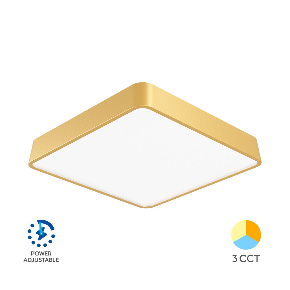 BRY-BLADE-SS-SQR-GLD-36W-3IN1-CEILING LIGHT - 1