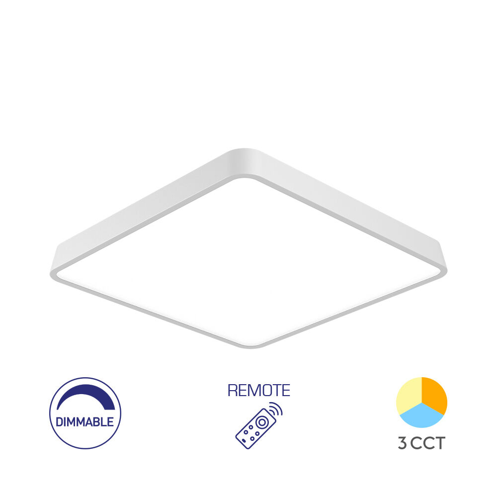 BRY-BLADE-SS-SQR-WHT-45W-RMT-CEILING LIGHT - 1