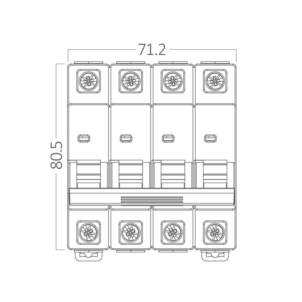 BRY-BMG2-4 C25-25A-4P C TYPE 6KA-MCB - 4