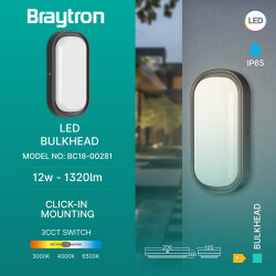 BRY-BULKHEAD-12W-ELP-BLC-3IN1-IP65-LED BULKHEAD - 3