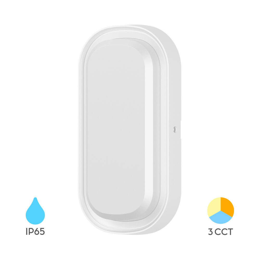 BRY-BULKHEAD-12W-ELP-WHT-3IN1-IP65-LED BULKHEAD - 1