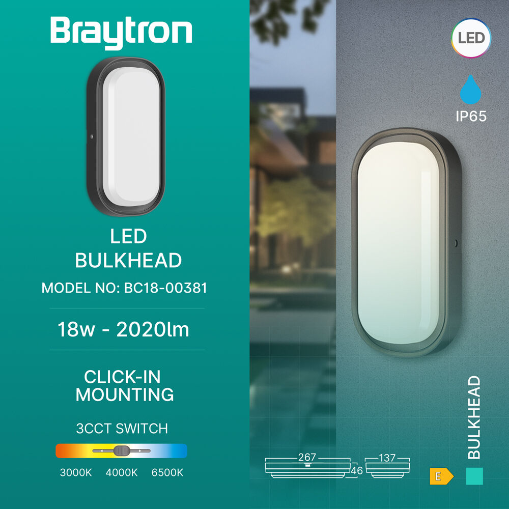 BRY-BULKHEAD-18W-ELP-BLC-3IN1-IP65-LED BULKHEAD - 3