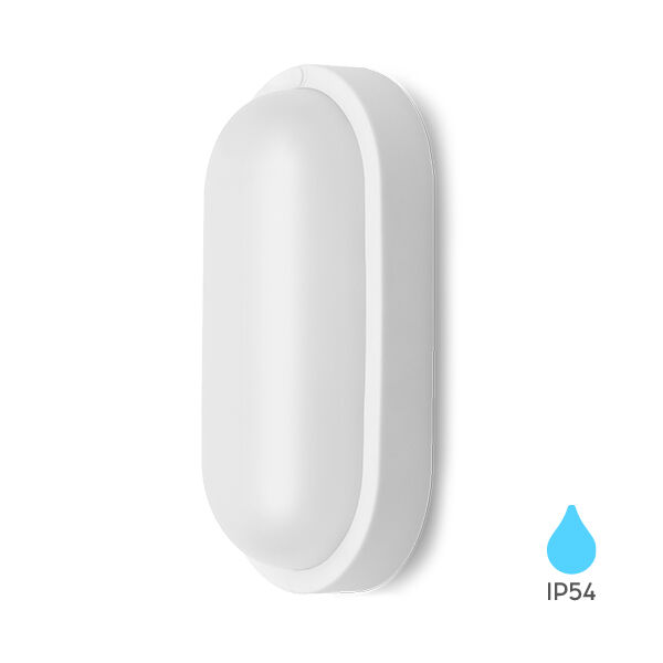 BRY-BULKHEAD-B-ELP-8W-WHT-IP54-6500K-LED BULKHEAD - 1