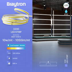 BRY-COBLINE-10W-320D-COB-6500K-24V-IP20-LED STRIP - 3