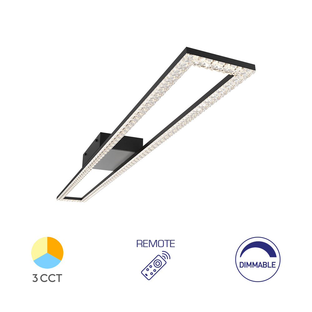 BRY-CRYSTAL-C-40W-3IN1-RMT-BLC-CEILING LIGHT - 1