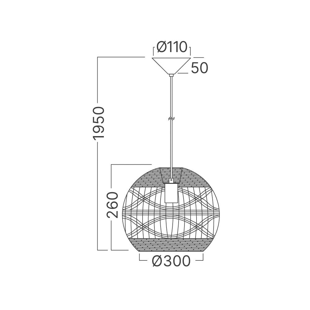 BRY-D003R-1H-1xE27-RTN-PENDANT LIGHT - 4