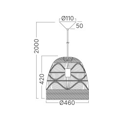 BRY-D003R-1H-1xE27-RTN-PENDANT LIGHT - 4