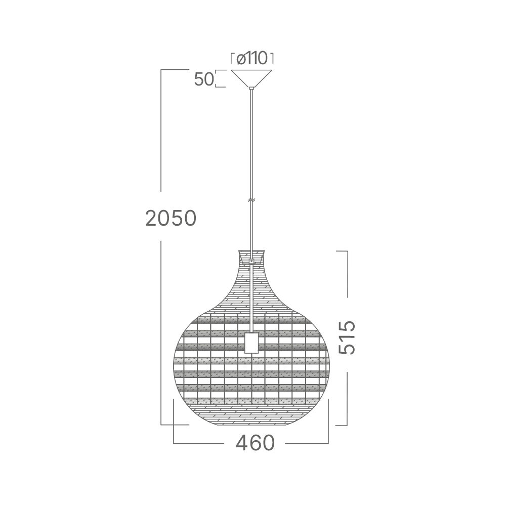 BRY-D003R-1H-1xE27-RTN-PENDANT LIGHT - 4