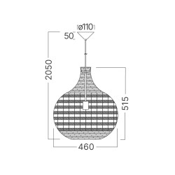 BRY-D003R-1H-1xE27-RTN-PENDANT LIGHT - 4
