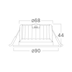 BRY-DOWNLIGHT D90-9W-RND-WHT-3IN1-IP54-LED DOWNLIGHT - 7