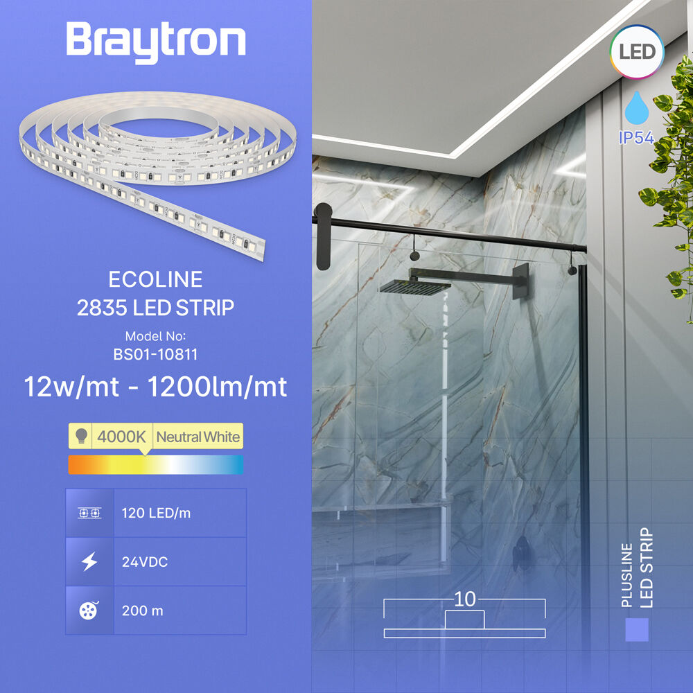 BRY-ECOLINE-12W-120L-2835-4000K-24V-IP54-LED STRIP - 3