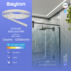 BRY-ECOLINE-12W-120L-2835-6500K-24V-IP65-LED STRIP - 3