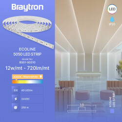 BRY-ECOLINE-12W-60L-5050-3000K-24V-IP20-LED STRIP - 3