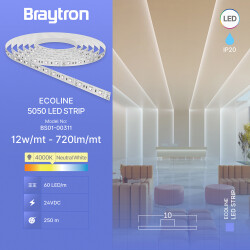 BRY-ECOLINE-12W-60L-5050-4000K-24V-IP20-LED STRIP - 3