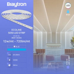 BRY-ECOLINE-12W-60L-5050-BLU-12V-IP20-LED STRIP - 3