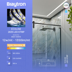 BRY-ECOLINE-180L2-2835-3000K-220V-IP65-LED STRIP - 5