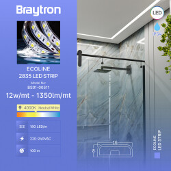 BRY-ECOLINE-180L-2835-4000K-220V-IP54-LED STRIP - 5