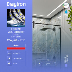 BRY-ECOLINE-180L-2835-RED-220V-IP65-LED STRIP - 3