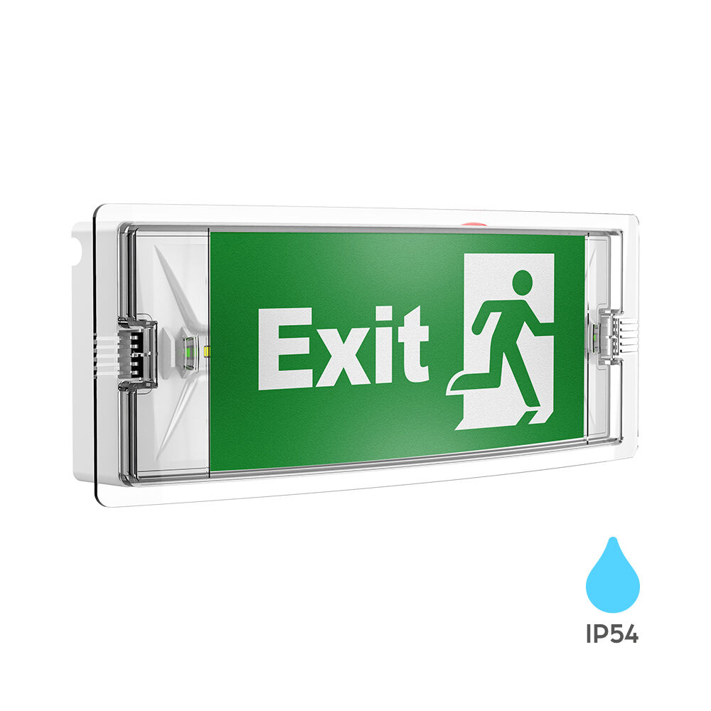 BRY-EXIT-LED-3W-DUAL-IP54-WHT-EMERGENCY EXIT LAMP - 1