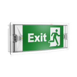 BRY-EXIT-LED-3W-DUAL-IP54-WHT-EMERGENCY EXIT LAMP - 1