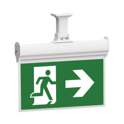 BRY-EXIT-LED-2W-HNG-IP20-WHT-EMERGENCY EXIT - 1