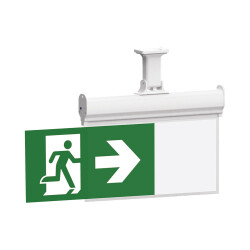 BRY-EXIT-LED-2W-HNG-IP20-WHT-EMERGENCY EXIT - 4