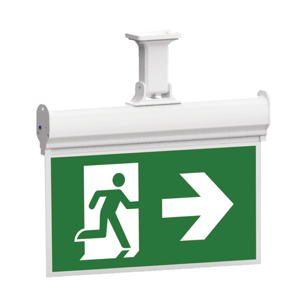 BRY-EXIT-LED-2W-HNG-IP20-WHT-EMERGENCY EXIT - 5