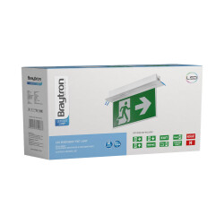 BRY-EXIT-LED-2W-RCS-IP20-WHT-EMERGENCY EXIT - 7