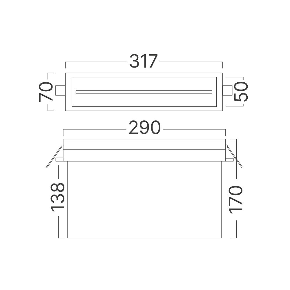 BRY-EXIT-LED-2W-RCS-IP20-WHT-EMERGENCY EXIT - 8