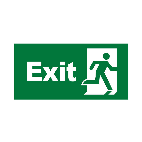 BRY-EXIT SING-EXIT DOOR-STICKER-FOR BC14-00900 - 2