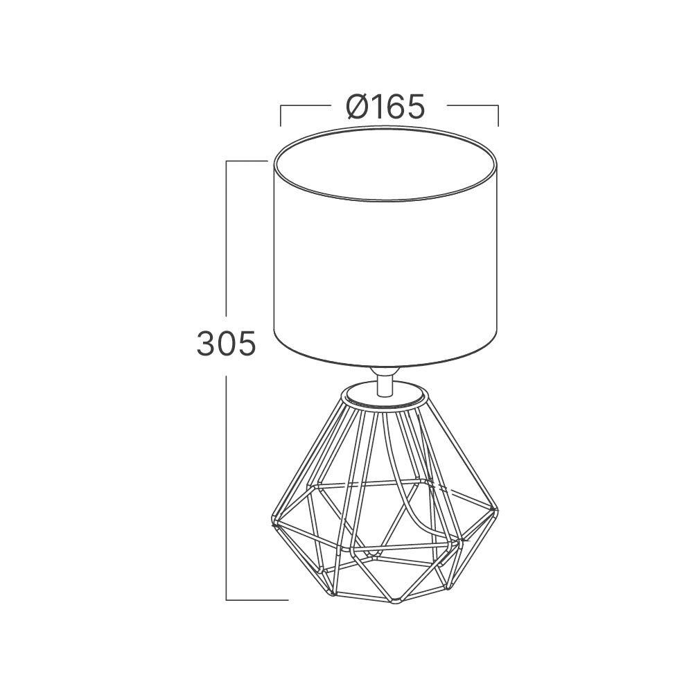 BRY-F001T-1H-1xE14-WHT-TABLE LAMP - 4
