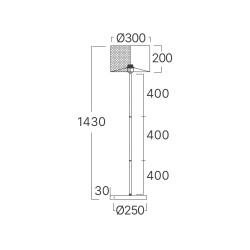 BRY-F001T-1H-1xE27-BLC-FLOOR LAMP - 4