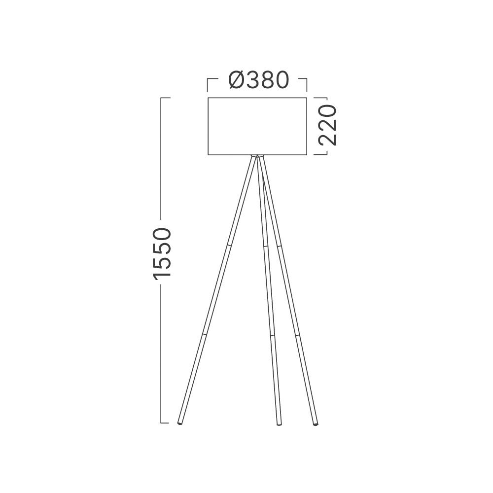 BRY-F003T-1H-1xE27-BLC-FLOOR LAMP - 4