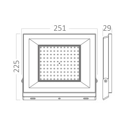 BRY-FLOOD-CF-100W-BLC-3000K-IP65-LED FLOODLIGHT - 6