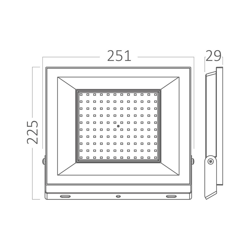 BRY-FLOOD-CF-100W-BLC-6500K-IP65-LED FLOODLIGHT - 6