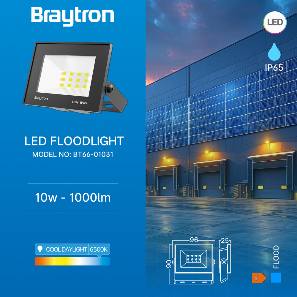 BRY-FLOOD-CF-10W-BLC-6500K-IP65-LED FLOODLIGHT - 3