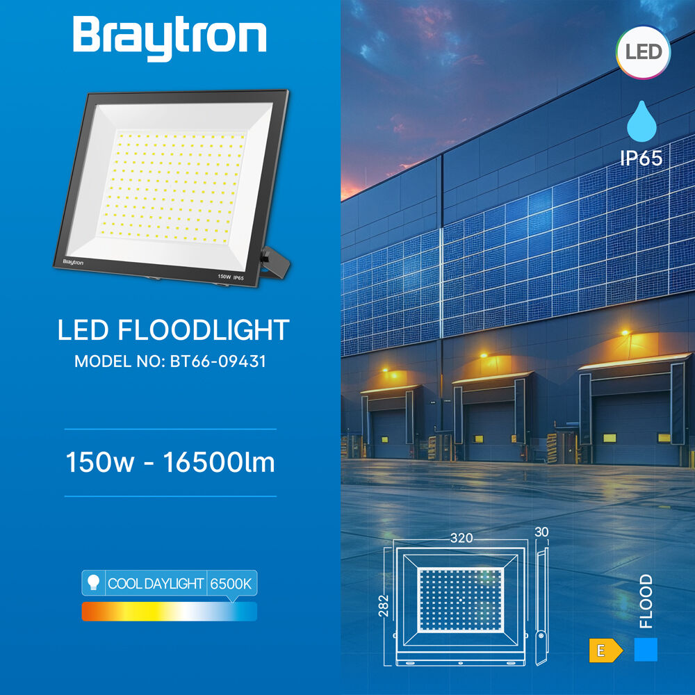 BRY-FLOOD-CF-150W-BLC-6500K-IP65-LED FLOODLIGHT - 3