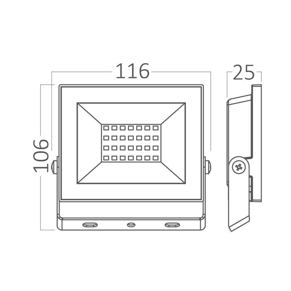 BRY-FLOOD-CF-20W-BLC-3000K-IP65-LED FLOODLIGHT - 6