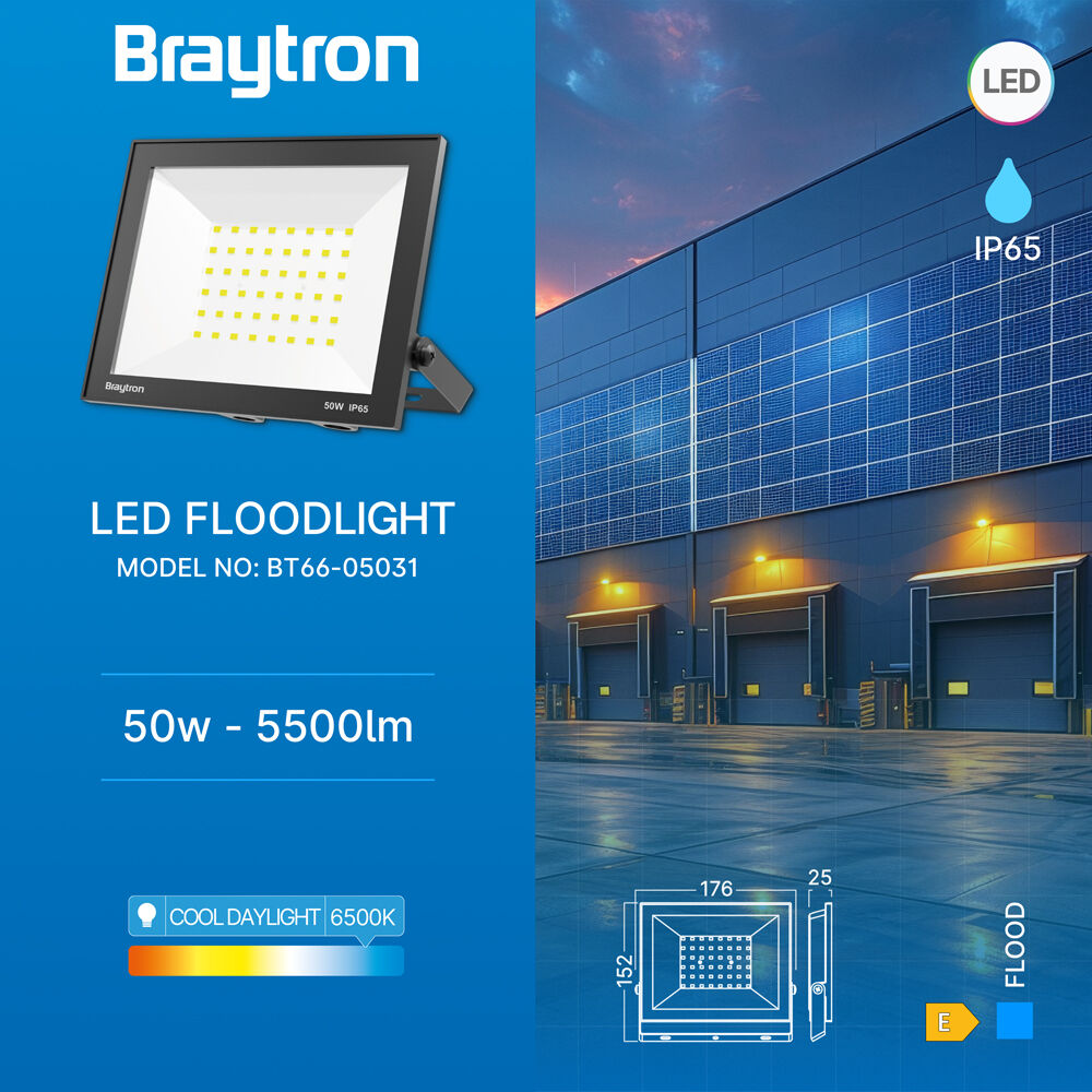 BRY-FLOOD-CF-50W-BLC-6500K-IP65-LED FLOODLIGHT - 3