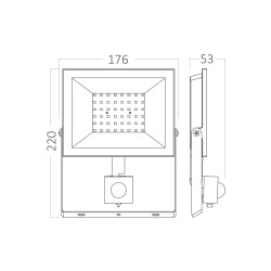 BRY-FLOOD-CF-50W-BLC-6500K-SNS-IP54-LED FLOODLIGHT - 6