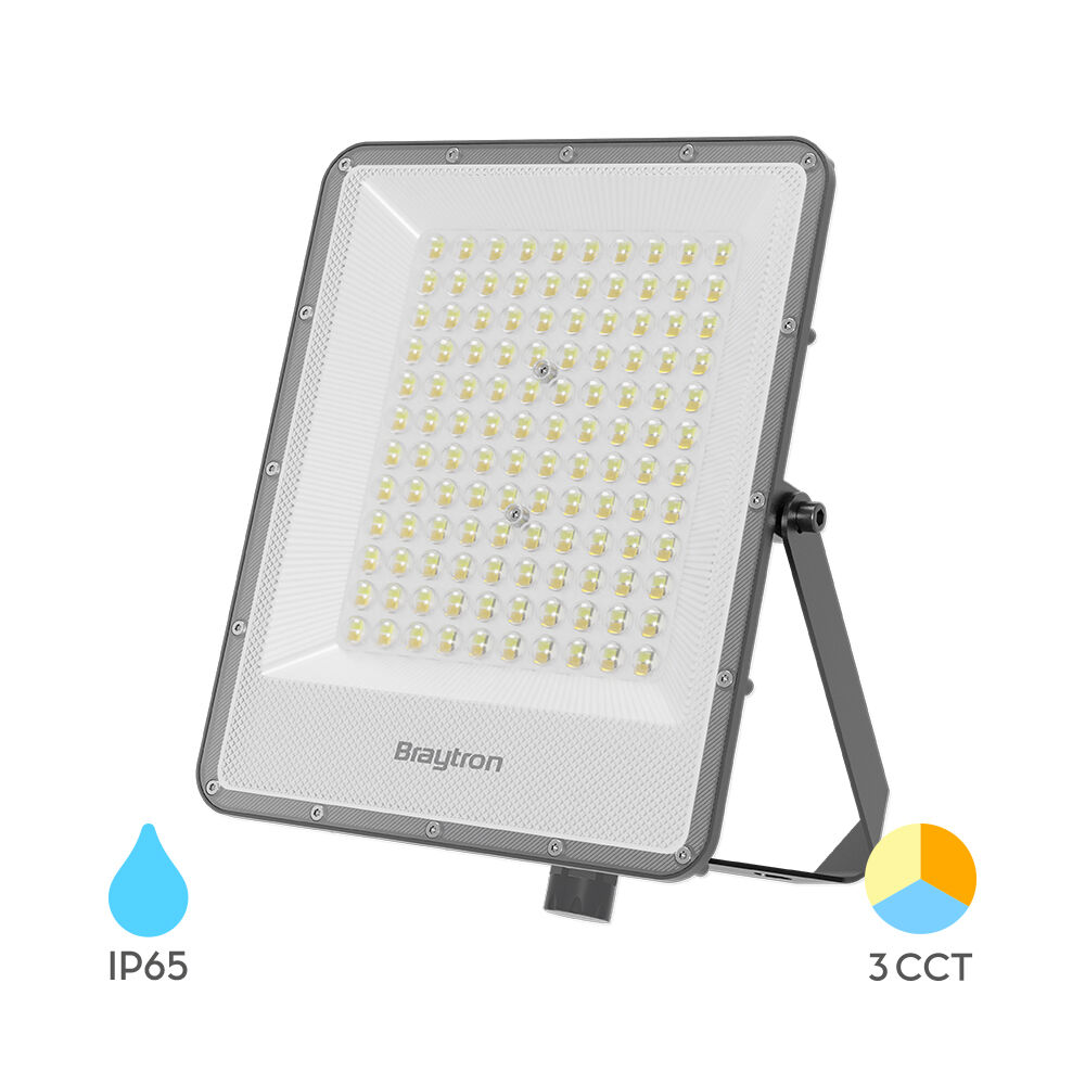 BRY-FLOOD-LS-100W-GRY-3IN1-IP65-LED FLOODLIGHT - 1