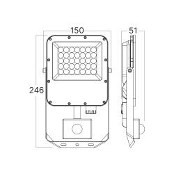 BRY-FLOOD-LS-30W-GRY-3IN1-SNS-IP54-LED FLOODLIGHT - 6