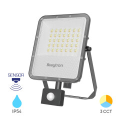 BRY-FLOOD-LS-30W-GRY-3IN1-SNS-IP54-LED FLOODLIGHT - 