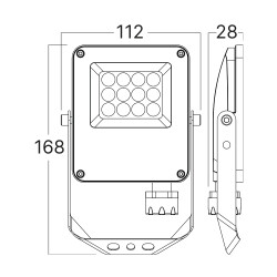 BRY-FLOOD-PF-10W-GRY-3IN1-IP65-LED FLOODLIGHT - 6