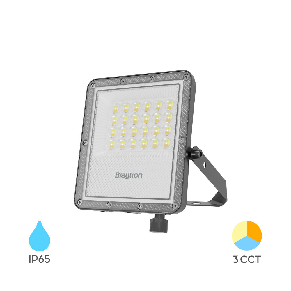 BRY-FLOOD-PF-20W-GRY-3IN1-IP65-LED FLOODLIGHT - 1