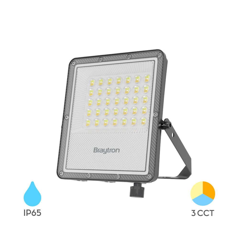 BRY-FLOOD-PF-30W-GRY-3IN1-IP65-LED FLOODLIGHT - 1