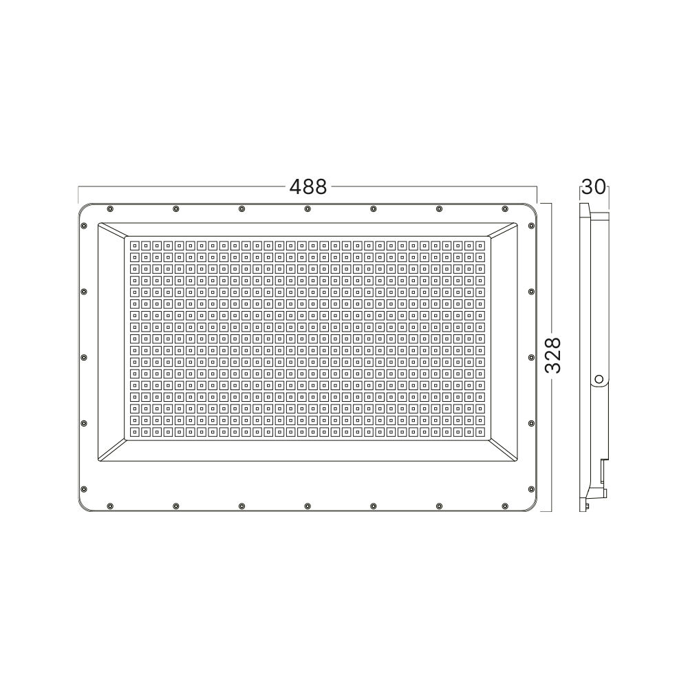 BRY-FLOOD-PF-400W-GRY-3IN1-IP65-LED FLOODLIGHT - 5