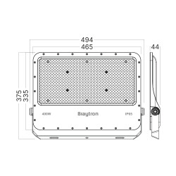 BRY-FLOOD-PF-400W-GRY-6500K-IP65-LED FLOODLIGHT - 6