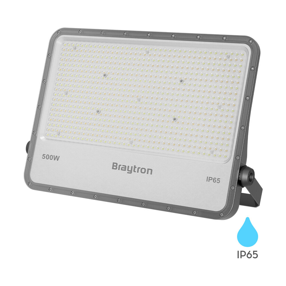 BRY-FLOOD-PF-500W-GRY-6500K-IP65-LED FLOODLIGHT - 1